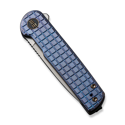 WE Knife Co., Ltd™ Charith Frame Lock WE20056B-1 Blue 6AL4V Titanium CPM 20CV Stainless Steel Pocket Knife