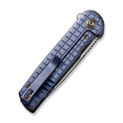 WE Knife Co., Ltd™ Charith Frame Lock WE20056B-1 Blue 6AL4V Titanium CPM 20CV Stainless Steel Pocket Knife