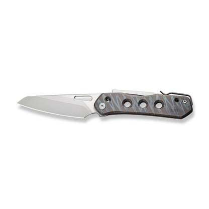 WE Knife Co., Ltd™ Vision R Lever Lock WE21031-6 Tiger Stripe Flamed Titanium CPM 20CV Stainless Steel Pocket Knife