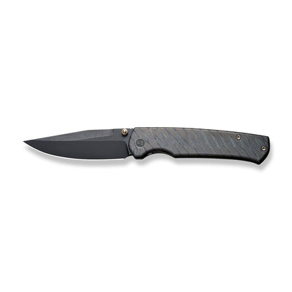 WE Knife Co., Ltd™ Evoke Frame Lock WE21046-4 Tiger Stripe Flamed 6al4v Titanium CPM 20CV Stainless Steel Pocket Knife