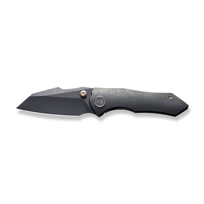 WE Knife Co., Ltd™ High-Fin Frame Lock WE22005-1 Black 6AL4V Titanium CPM 20CV Stainless Steel Pocket Knife