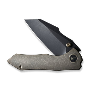 WE Knife Co., Ltd™ High-fin Frame Lock WE22005-2 Bronze 6AL4V Titanium CPM 20CV Stainless Steel Pocket Knife