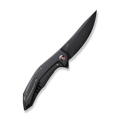 WE Knife Co., Ltd™ Merata Frame Lock WE22008A-1 Black Titanium CPM 20CV Stainless Steel Pocket Knife