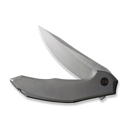 WE Knife Co., Ltd™ Merata Frame Lock WE22008A-2 Gray Titanium CPM 20CV Stainless Steel Pocket Knife