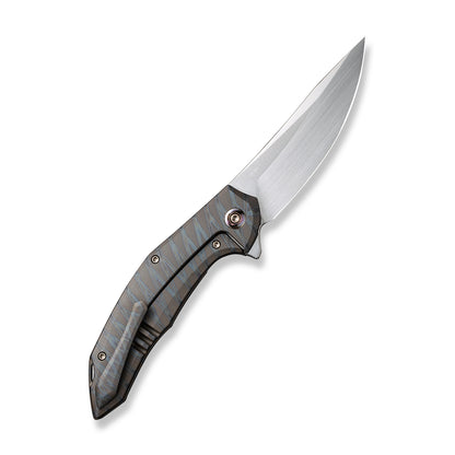 WE Knife Co., Ltd™ Merata Frame Lock WE22008A-3 Tiger Stripe Flamed Titanium CPM 20CV Stainless Steel Pocket Knife