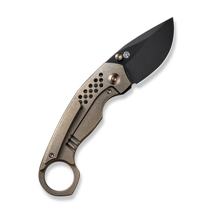 WE Knife Co., Ltd™ Envisage Frame Lock WE22013-3 Bronze Titanium CPM 20CV Stainless Steel Pocket Knife