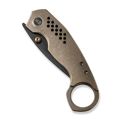 WE Knife Co., Ltd™ Envisage Frame Lock WE22013-3 Bronze Titanium CPM 20CV Stainless Steel Pocket Knife
