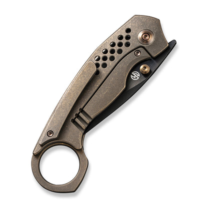 WE Knife Co., Ltd™ Envisage Frame Lock WE22013-3 Bronze Titanium CPM 20CV Stainless Steel Pocket Knife