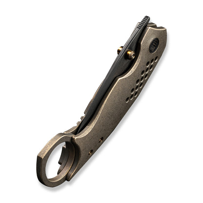WE Knife Co., Ltd™ Envisage Frame Lock WE22013-3 Bronze Titanium CPM 20CV Stainless Steel Pocket Knife