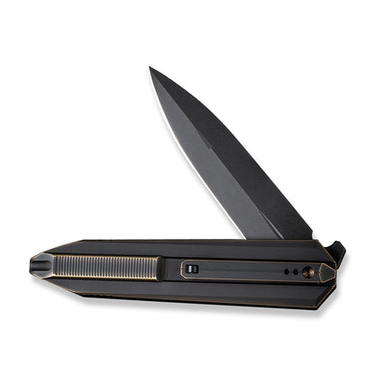 WE Knife Co., Ltd™ Diatomic Frame Lock WE22032-1 Bronze/Black Titanium CPM 20CV Stainless Steel Pocket Knife