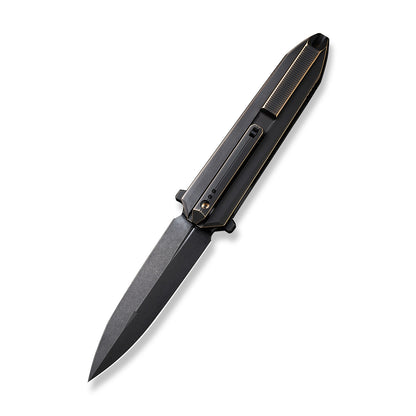 WE Knife Co., Ltd™ Diatomic Frame Lock WE22032-1 Bronze/Black Titanium CPM 20CV Stainless Steel Pocket Knife