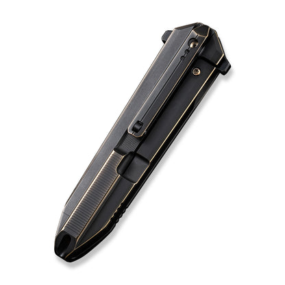 WE Knife Co., Ltd™ Diatomic Frame Lock WE22032-1 Bronze/Black Titanium CPM 20CV Stainless Steel Pocket Knife