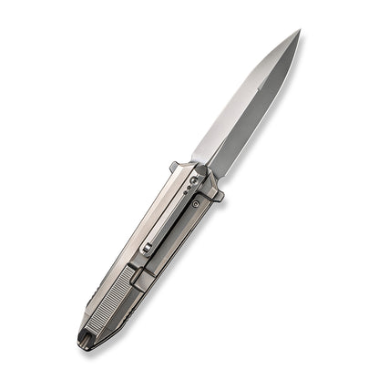 WE Knife Co., Ltd™ Diatomic Frame Lock WE22032-2 Gray Titanium CPM 20CV Stainless Steel Pocket Knife