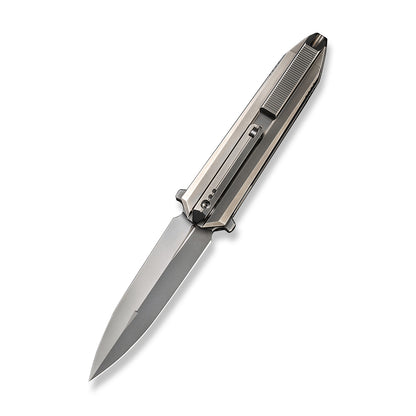 WE Knife Co., Ltd™ Diatomic Frame Lock WE22032-2 Gray Titanium CPM 20CV Stainless Steel Pocket Knife