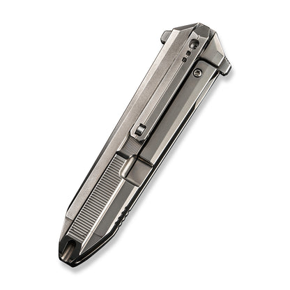 WE Knife Co., Ltd™ Diatomic Frame Lock WE22032-2 Gray Titanium CPM 20CV Stainless Steel Pocket Knife