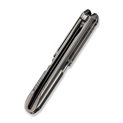 WE Knife Co., Ltd™ Diatomic Frame Lock WE22032-2 Gray Titanium CPM 20CV Stainless Steel Pocket Knife