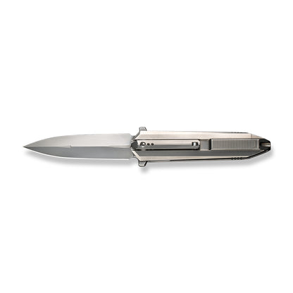 WE Knife Co., Ltd™ Diatomic Frame Lock WE22032-2 Gray Titanium CPM 20CV Stainless Steel Pocket Knife
