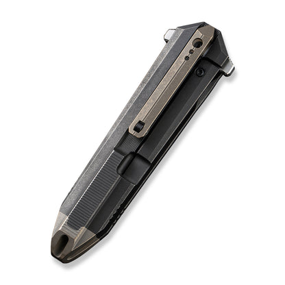 WE Knife Co., Ltd™ Diatomic Frame Lock WE22032-3 Black Titanium CPM 20CV Stainless Steel Pocket Knife