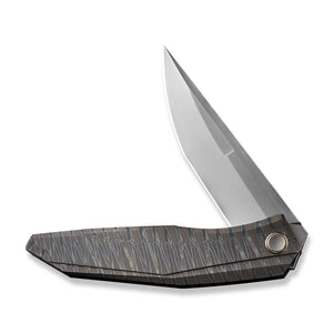 WE Knife Co., Ltd™ Cybernetic Frame Lock WE22033-3 Tiger Stripe Titanium CPM 20CV Stainless Steel Pocket Knife