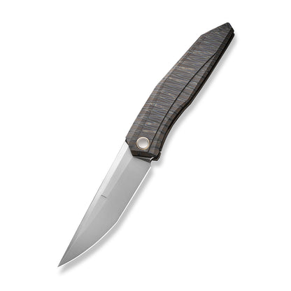 WE Knife Co., Ltd™ Cybernetic Frame Lock WE22033-3 Tiger Stripe Titanium CPM 20CV Stainless Steel Pocket Knife