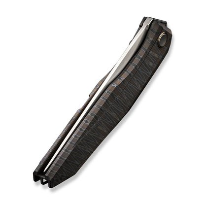 WE Knife Co., Ltd™ Cybernetic Frame Lock WE22033-3 Tiger Stripe Titanium CPM 20CV Stainless Steel Pocket Knife