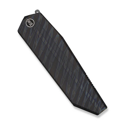 WE Knife Co., Ltd™ Collinear Frame Lock WE22034D-3 Tiger Stripe Flamed 6AL4V Titanium M390 Stainless Steel Pocket Knife