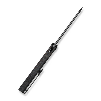 WE Knife Co., Ltd™ Collinear Frame Lock WE22034D-3 Tiger Stripe Flamed 6AL4V Titanium M390 Stainless Steel Pocket Knife