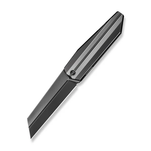 WE Knife Co., Ltd™ Collinear Frame Lock WE22034D-4 Polished Gray 6AL4V Titanium M390 Stainless Steel Pocket Knife