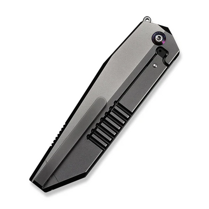 WE Knife Co., Ltd™ Collinear Frame Lock WE22034D-4 Polished Gray 6AL4V Titanium M390 Stainless Steel Pocket Knife