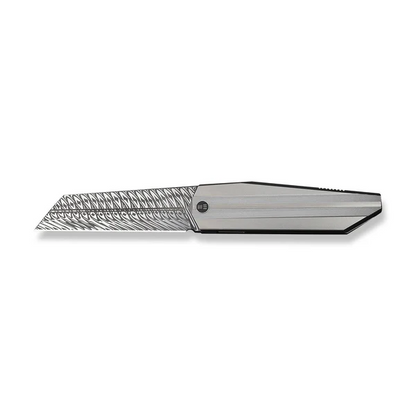 WE Knife Co., Ltd™ Collinear Frame Lock WE22034D-DS1 Bead-Blasted 6AL4V Titanium Damasteel Pocket Knife