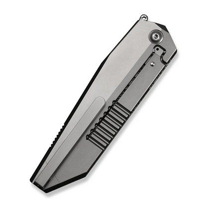 WE Knife Co., Ltd™ Collinear Frame Lock WE22034D-DS1 Bead-Blasted 6AL4V Titanium Damasteel Pocket Knife