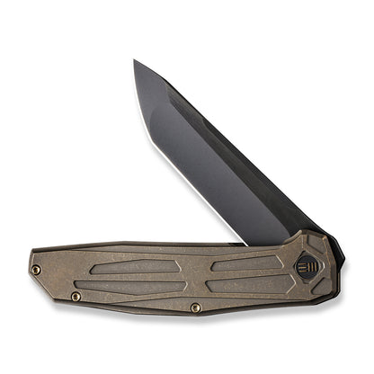 WE Knife Co., Ltd™ Shadowfire Frame Lock WE22035-3 Bronze Titanium CPM 20CV Stainless Steel Pocket Knife