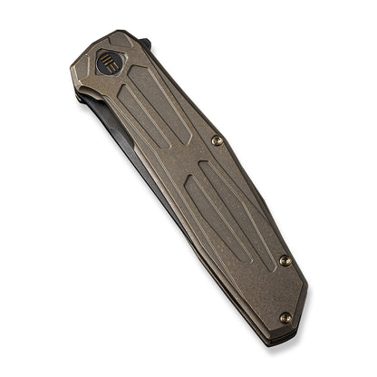 WE Knife Co., Ltd™ Shadowfire Frame Lock WE22035-3 Bronze Titanium CPM 20CV Stainless Steel Pocket Knife