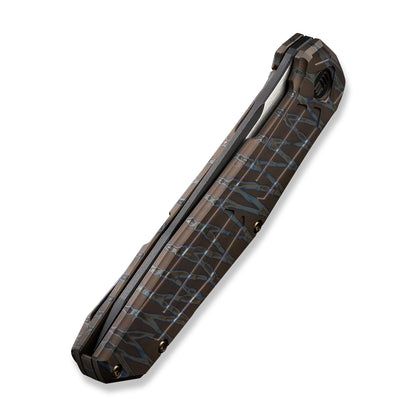 WE Knife Co., Ltd™ Shadowfire Frame Lock WE22035-4 Tiger Stripe Titanium CPM 20CV Stainless Steel Pocket Knife