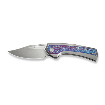 WE Knife Co., Ltd™ Nefaris Frame Lock WE22040FA-1 Bead-blasted & Flamed 6AL4V Titanium CPM 20CV Stainless Steel Pocket Knife