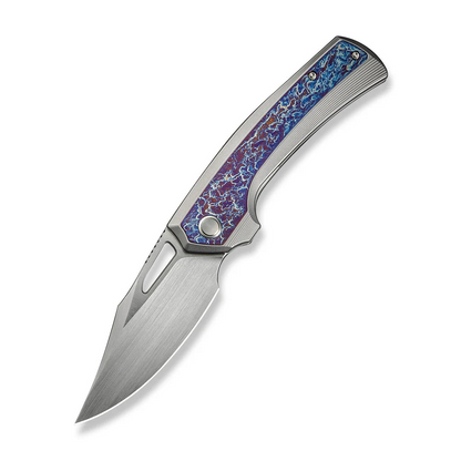 WE Knife Co., Ltd™ Nefaris Frame Lock WE22040FA-1 Bead-blasted & Flamed 6AL4V Titanium CPM 20CV Stainless Steel Pocket Knife