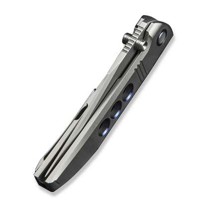 WE Knife Co., Ltd™ Ezinta Frame Lock WE22041-2 Polished Bead-blasted 6AL4V Titanium M390 Stainless Steel Pocket Knife