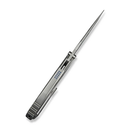 WE Knife Co., Ltd™ Ezinta Frame Lock WE22041-2 Polished Bead-blasted 6AL4V Titanium M390 Stainless Steel Pocket Knife