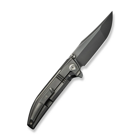 WE Knife Co., Ltd™ Ezinta Frame Lock WE22041-3 Polished Gray 6AL4V Titanium M390 Stainless Steel Pocket Knife