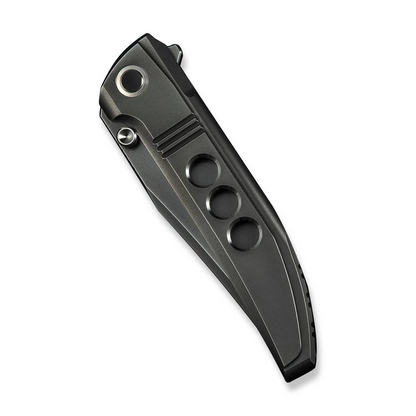 WE Knife Co., Ltd™ Ezinta Frame Lock WE22041-3 Polished Gray 6AL4V Titanium M390 Stainless Steel Pocket Knife