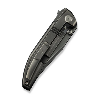 WE Knife Co., Ltd™ Ezinta Frame Lock WE22041-3 Polished Gray 6AL4V Titanium M390 Stainless Steel Pocket Knife