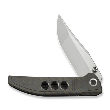 WE Knife Co., Ltd™ Ezinta Frame Lock WE22041-4 Blue Flamed 6AL4V Titanium M390 Stainless Steel Pocket Knife