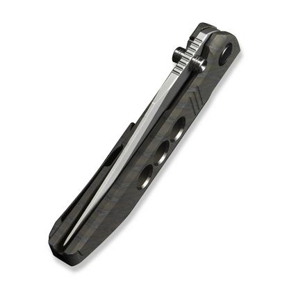 WE Knife Co., Ltd™ Ezinta Frame Lock WE22041-4 Blue Flamed 6AL4V Titanium M390 Stainless Steel Pocket Knife