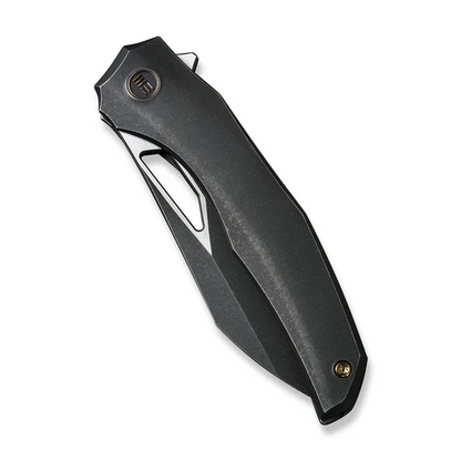 WE Knife Co., Ltd™ Ignio Frame Lock WE22042B-1 MB Black Anodized 6AL4V Titanium CPM 20CV Stainless Steel Pocket Knife