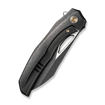 WE Knife Co., Ltd™ Ignio Frame Lock WE22042B-1 MB Black Anodized 6AL4V Titanium CPM 20CV Stainless Steel Pocket Knife