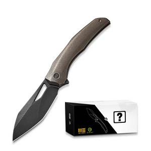 WE Knife Co., Ltd™ Ignio Frame Lock WE22042B-2 MB Bronze Anodized 6AL4V Titanium CPM 20CV Stainless Steel Pocket Knife