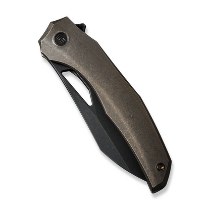 WE Knife Co., Ltd™ Ignio Frame Lock WE22042B-2 MB Bronze Anodized 6AL4V Titanium CPM 20CV Stainless Steel Pocket Knife