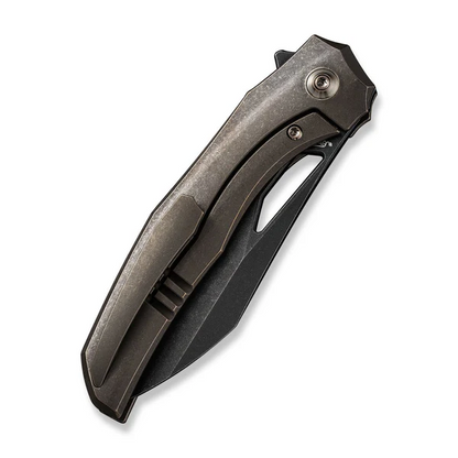 WE Knife Co., Ltd™ Ignio Frame Lock WE22042B-2 MB Bronze Anodized 6AL4V Titanium CPM 20CV Stainless Steel Pocket Knife