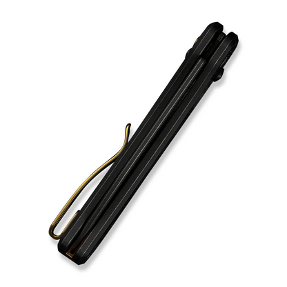 WE Knife Co., Ltd™ Nightblade Crossbar Lock WE22046-1 Black Anodized 6AL4V Titanium CPM 20CV Stainless Steel Pocket Knife