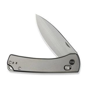 WE Knife Co., Ltd™ Nightblade Crossbar Lock WE22046-2 Bead-Blasted 6AL4V Titanium CPM 20CV Stainless Steel Pocket Knife